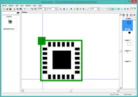 MSP430F1121A pattern for DipTrace.