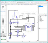 EZ430 DipTrace schematic LED