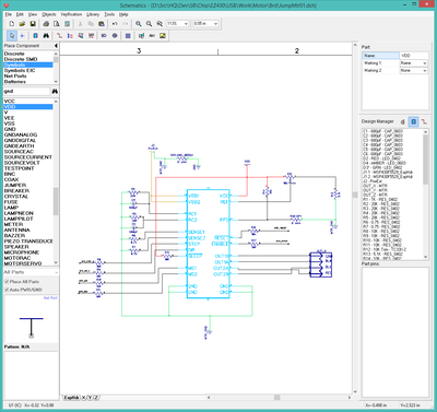 JumpMtr schematic, X-axis page, A3967SLB motor driver