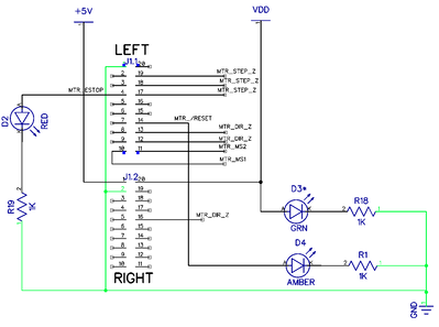 JumpMtr MSP430F5529 expansion header schematic