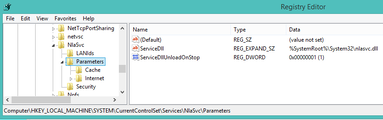 svchost.exe NetworkService nlasvc