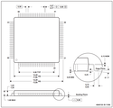 MSP430F5529 mechanical drawing