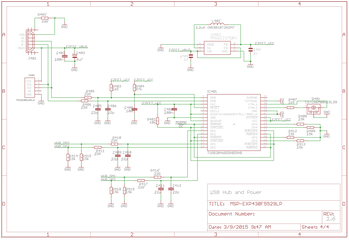 CtrlMtr LaunchPad USB hub schematic