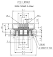 MicroUSB connector pattern