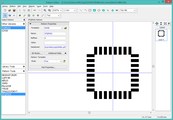 DipTrace trying to place a rectangular pad array.