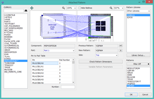 MSP430F5528IRGCR attached pattern.