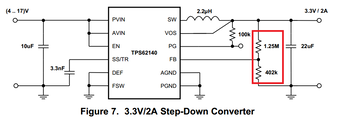 TPS6214 application schematic