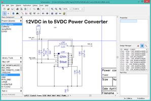 12VDC to 5VDC converter using TPS62143.