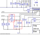 RC filter on USB hub port 1.