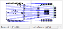 MSP430F5529 component pattern.