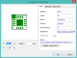 Layout component properties.