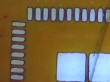 MSP430F5528 without paste shrink.