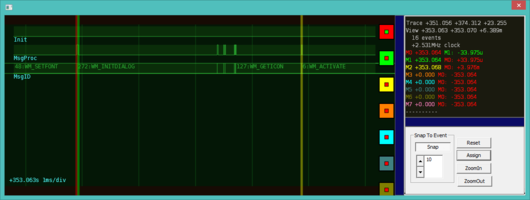 DbgScope message tracing.