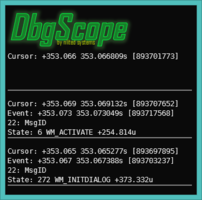 DbgScope cursor window