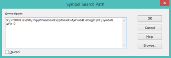 WinDbg Symbol Path